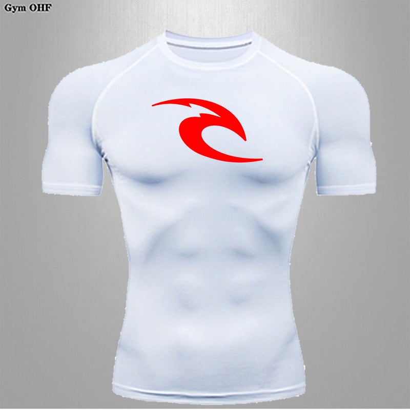 Sports Five-Suit Running Breathable Quick-Drying Clothes Morning Run Training Clothes Fitness Control Body High Elastic Tights - Image 5